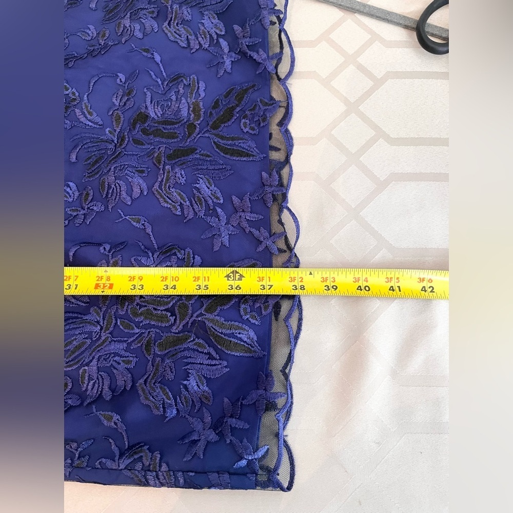 New Trina Turk Women Off The Shoulder Sheath Night Out Dress Blue Nightshade 10 - Picture 8 of 8